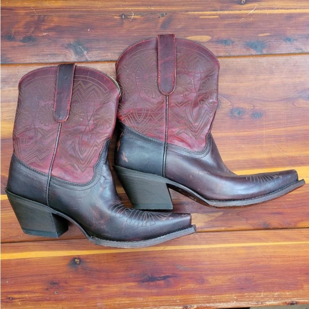 Tony Lama Red/Brown Boots
